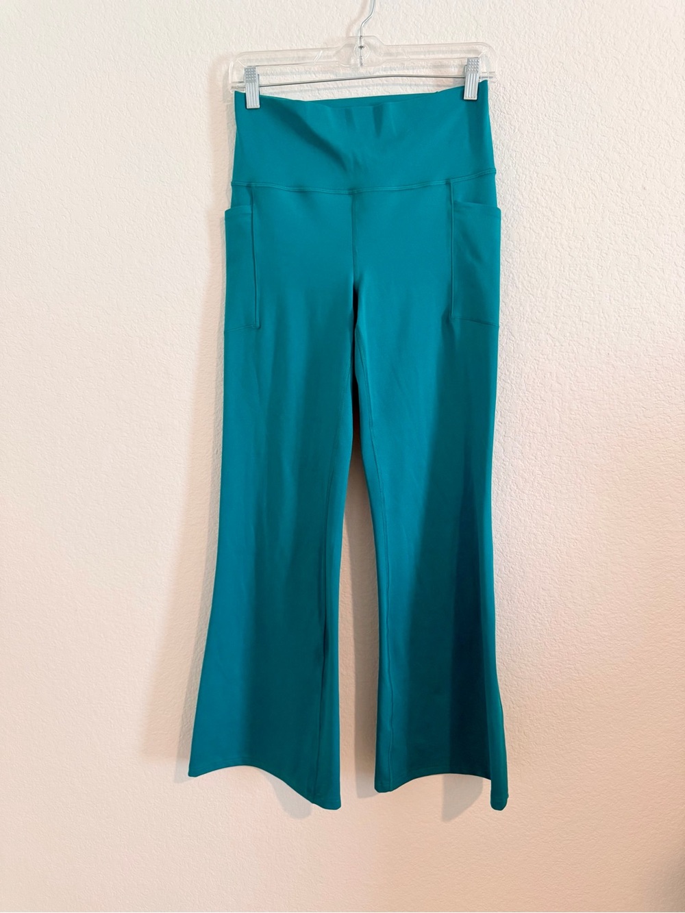 New Teal Athleta Active Flare Pants with Pockets